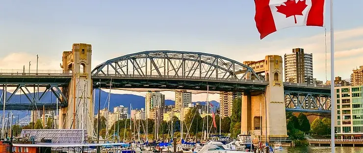 canadian-flag-and-bridge